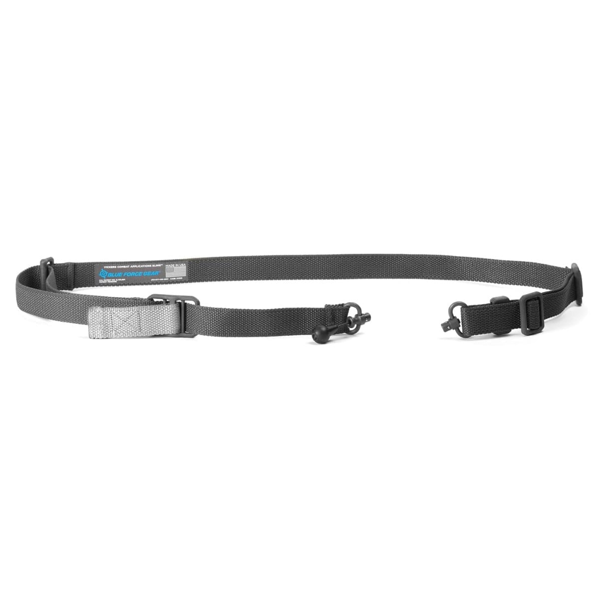 BLUE FORCE GEAR VICKERS 221 SLING – 2-TO-1 W/RED SWIVEL – BLACK - Image 2