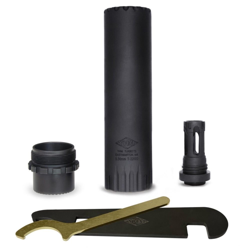 YHM TURBO T3 5.56 SUPPRESSOR W/ QD FLASH HIDER