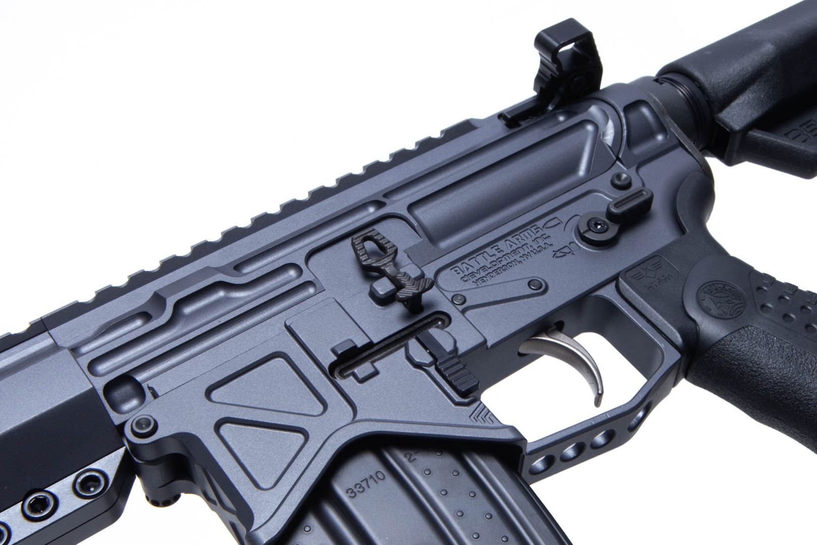 BATTLE ARMS DEVELOPMENT AUTHORITY ELITE 5.56MM RIFLE COMBAT GRAY BILLET RECEIVERS - Image 3