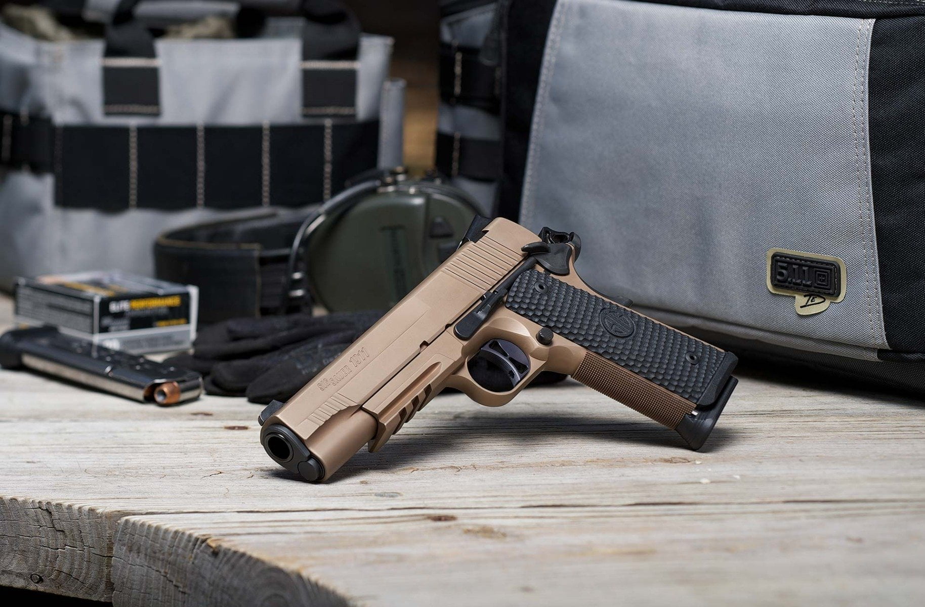 SIG SAUER 1911 EMPEROR SCORPION FDE G10 FULL-SIZE 5″ 45 ACP - Image 7