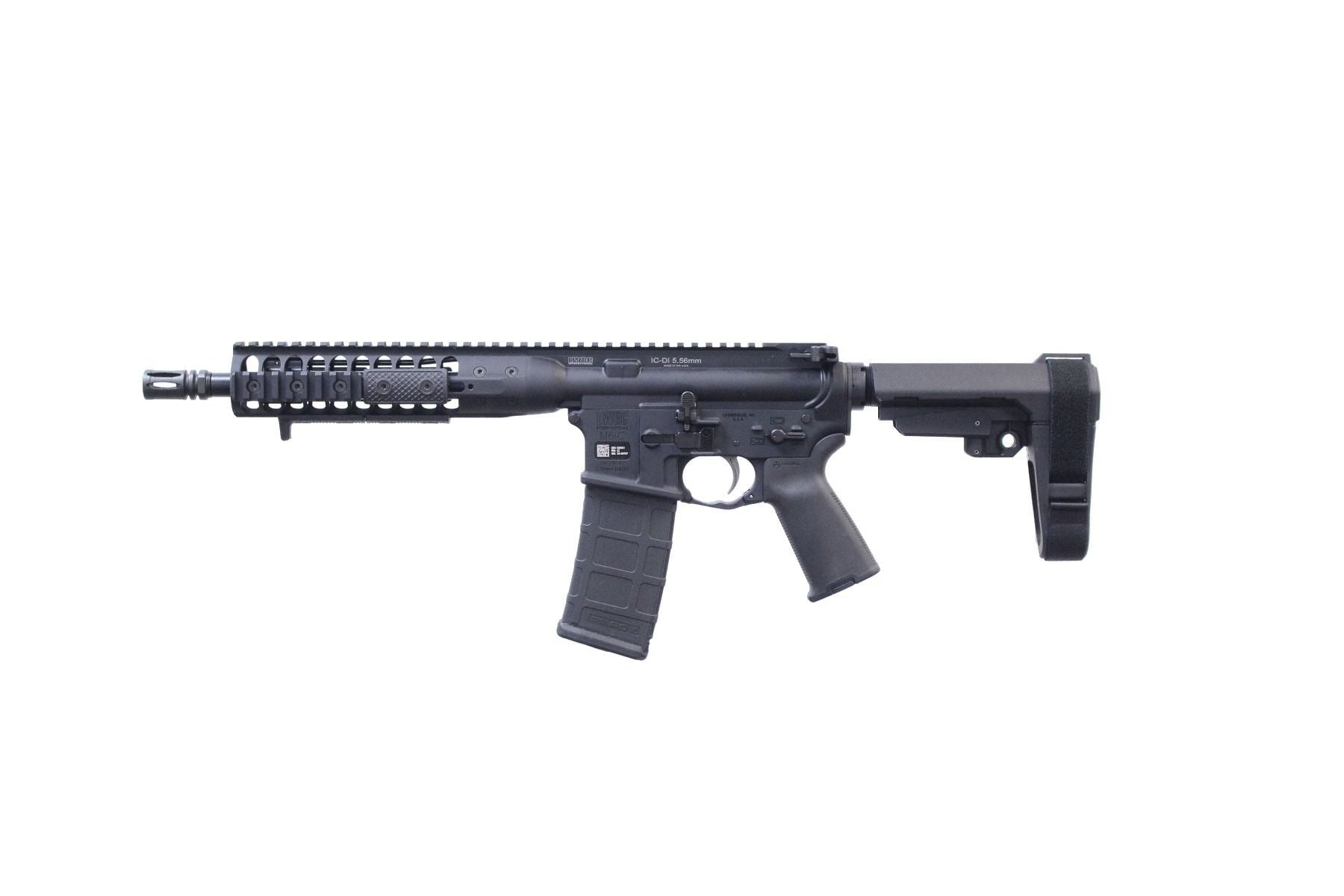 LWRC IC DI PISTOL WITH SBA3 TACTICAL BRACE - Image 2