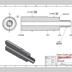 Alternative view of OTTER CREEK LABS M4 COLLAR – BLACK NITRIDE