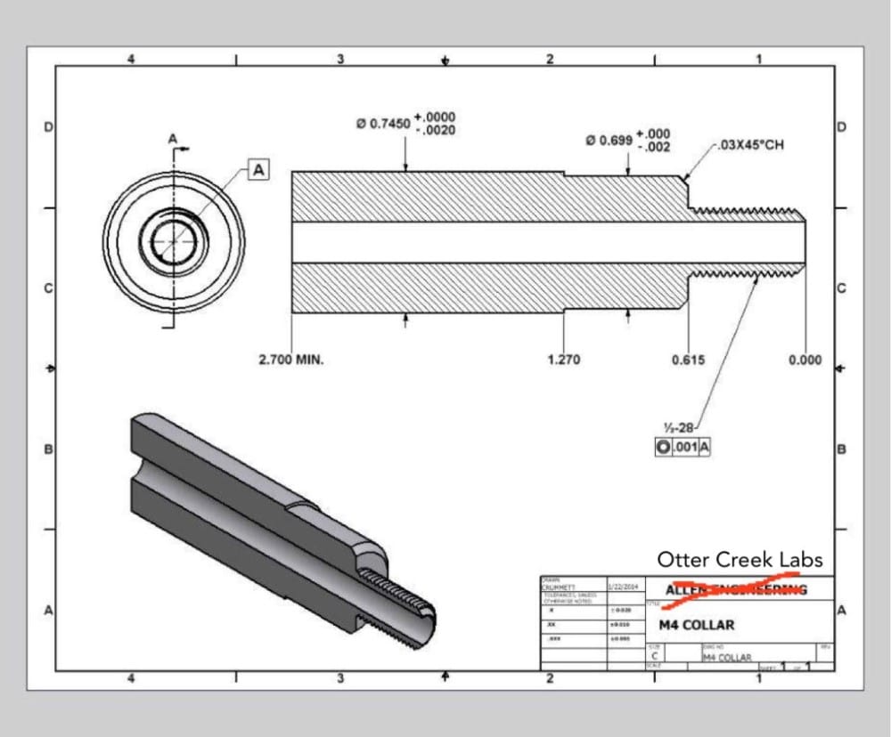 OTTER CREEK LABS M4 COLLAR – BLACK NITRIDE - Image 2