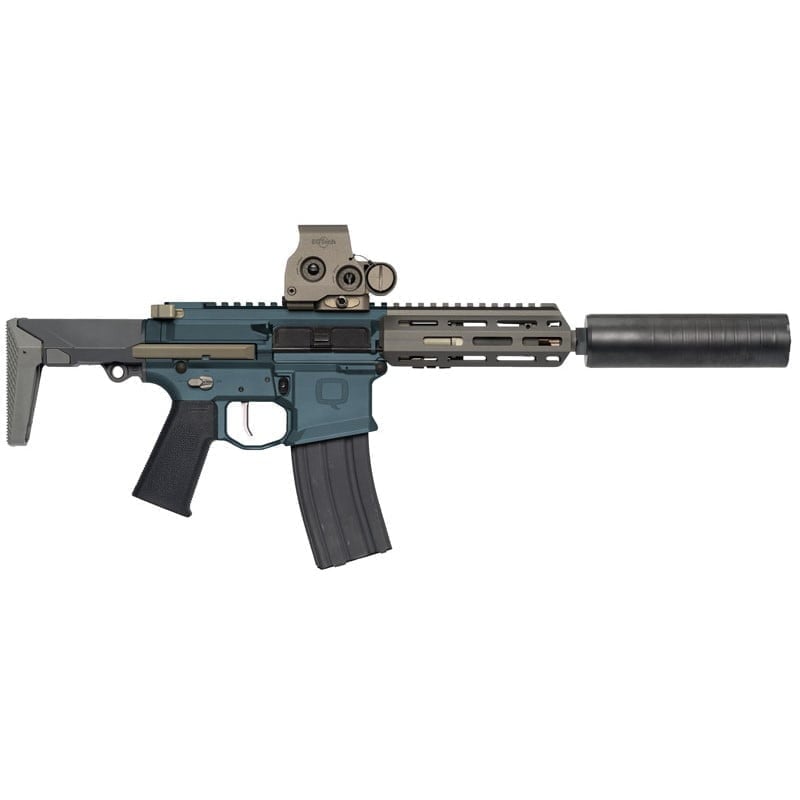 Q HONEY BADGER 7″ 300 BLACKOUT SBR – BLUE TITANIUM