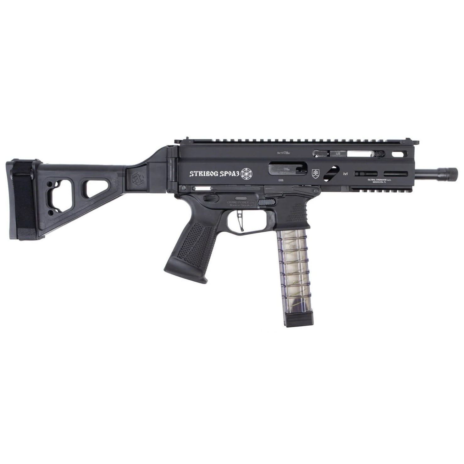 GRAND POWER STRIBOG SP9A3 9MM W/SBT FOLDING PISTOL BRACE