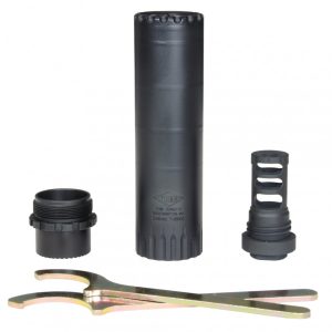 YHM TURBO T2 5.56 SUPPRESSOR W/ QD MUZZLE BRAKE – DISCONTINUED