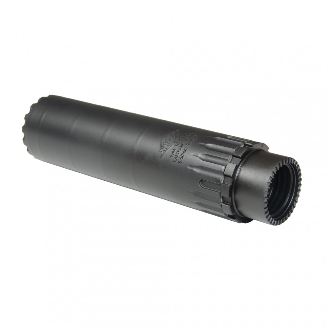 YHM TURBO T2 5.56 SUPPRESSOR W/ QD MUZZLE BRAKE – DISCONTINUED - Image 3