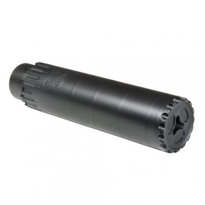 Alternative view of YHM TURBO T2 5.56 SUPPRESSOR W/ QD MUZZLE BRAKE – DISCONTINUED