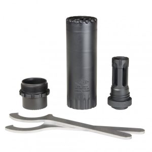 YHM TURBO K 5.56 SUPPRESSOR W/ QD MOUNT FLASH HIDER – DISCONTINUED